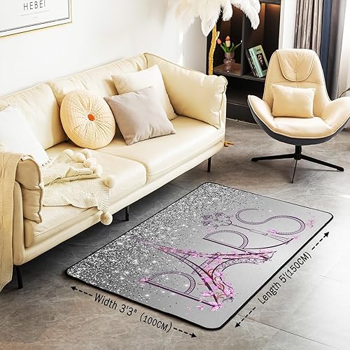 Miniatura 10 de Alfombra decorativa con bandera americana, para sala de estar, para niños, niñas, ciervos, caza, cuernos, animales salvajes, interiores, 3 x 5 pies