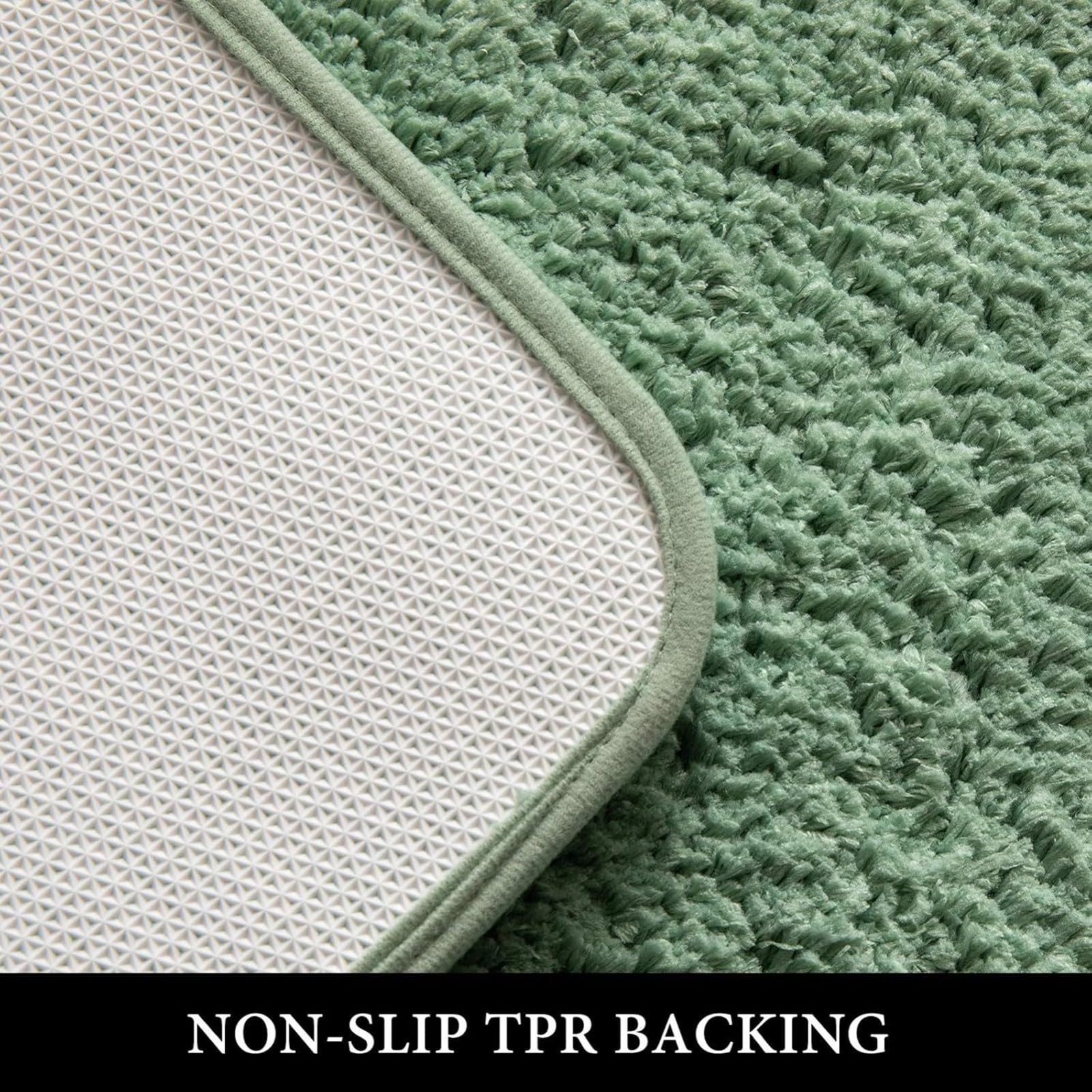 Tappeto da bagno antiscivolo, lavabile, morbido, spesso, assorbente, in microfibra, tappeto da bagno decorativo per la casa, tappeto soffice per doccia, camera da letto e soggiorno, rosso, 80 x