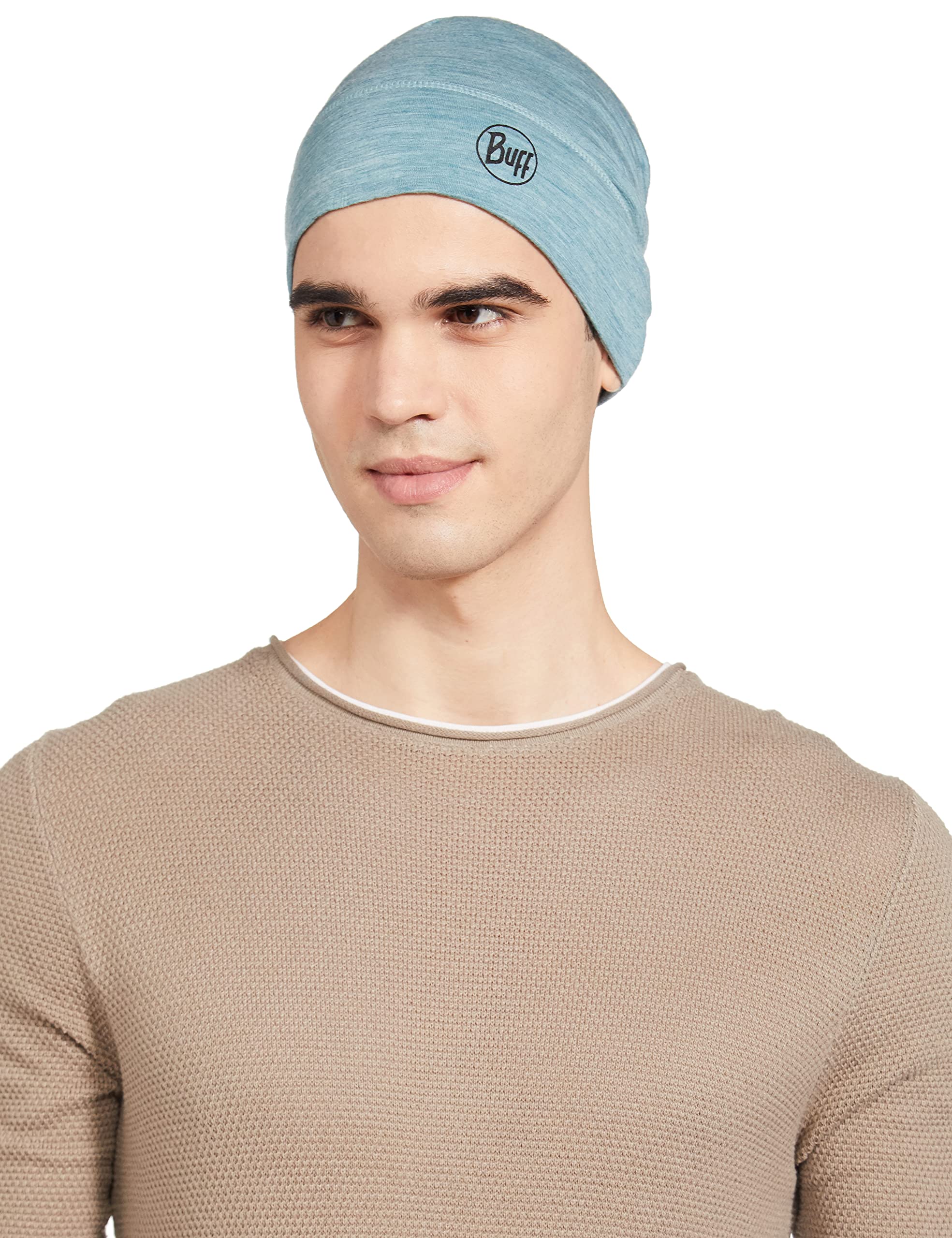 Buff Lightweight Merino Wool Hat Hat, Unisex Adult, unisex_adult, Beret, 113013.722.10.00, azul, One Size