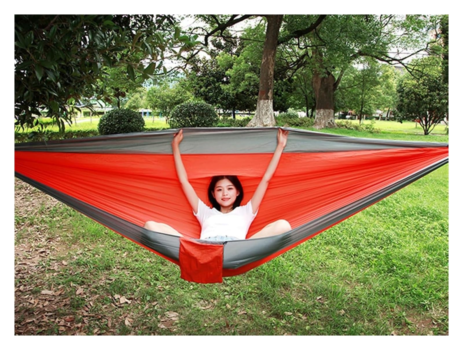 Amaca portatile ultraleggera e traspirante 270x140 cm | Tempo libero all'aperto, giardino, cortile, viaggio(L)