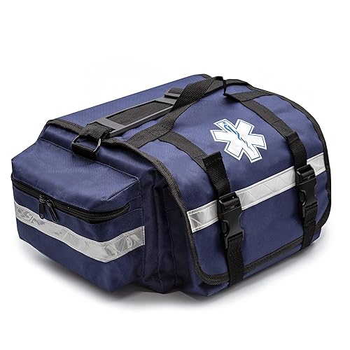 Miniatura 7 de Primacare KB-RO74-O Bolsa de trauma de primera respuesta, 17 x 9 x 7 pulgadas, naranja, organizador de suministros médicos EMT/EMS con separadores