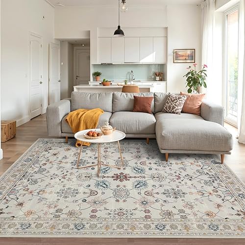 Miniatura 34 de Alfombra de Puerta Floral para Entrada, Alfombra Pequeña Lavable de 2x3, Alfombra Boho para Puerta Delantera, Alfombras de Área Antideslizantes,