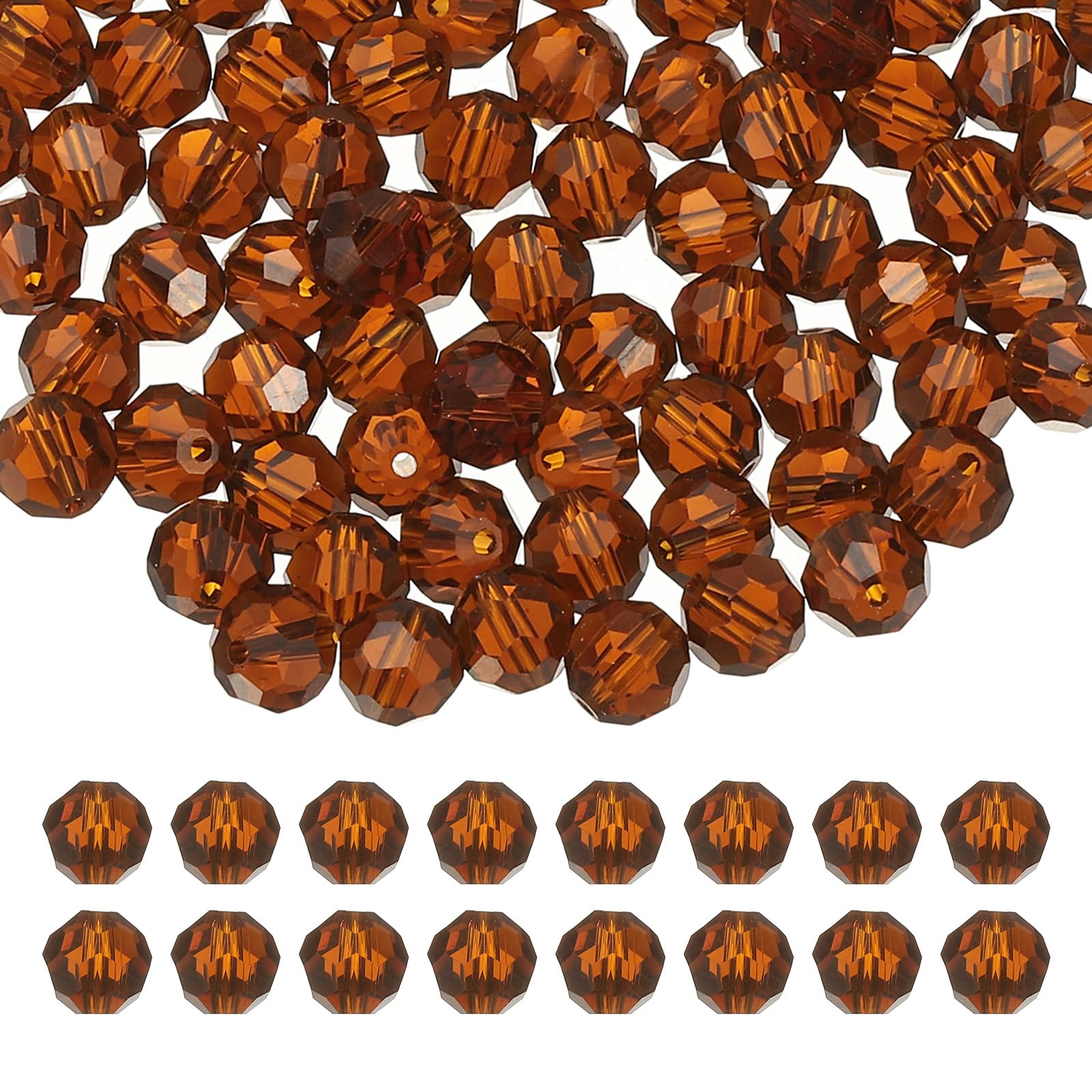 PATIKIL 8mm Round Crystal Beads