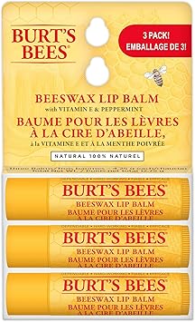 Burt's Bees Natural Moisturizing Beeswax Lip Balm Pack