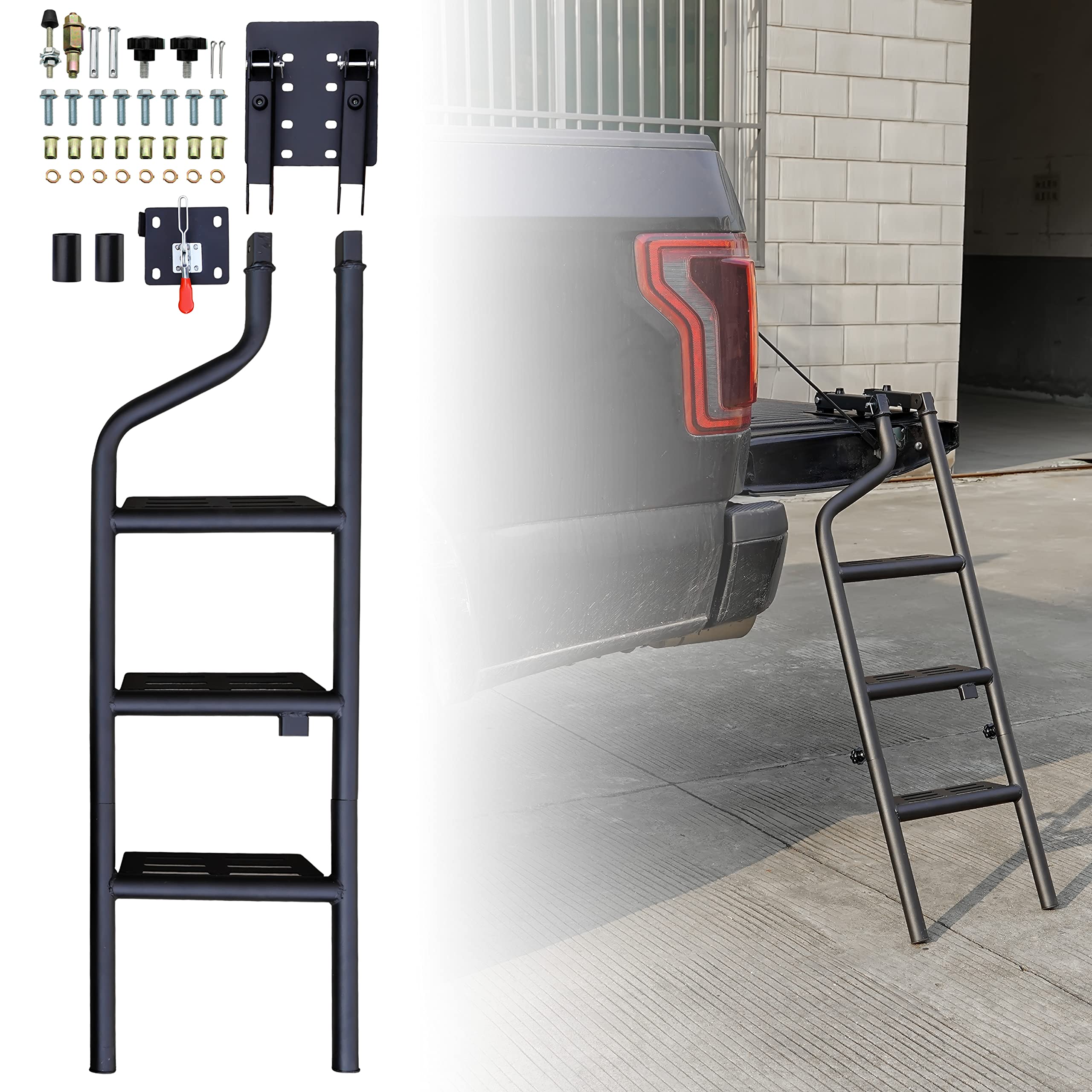 Buy LDETXY Foldable Pickup Truck Tailgate Ladder, Heavy Duty 42