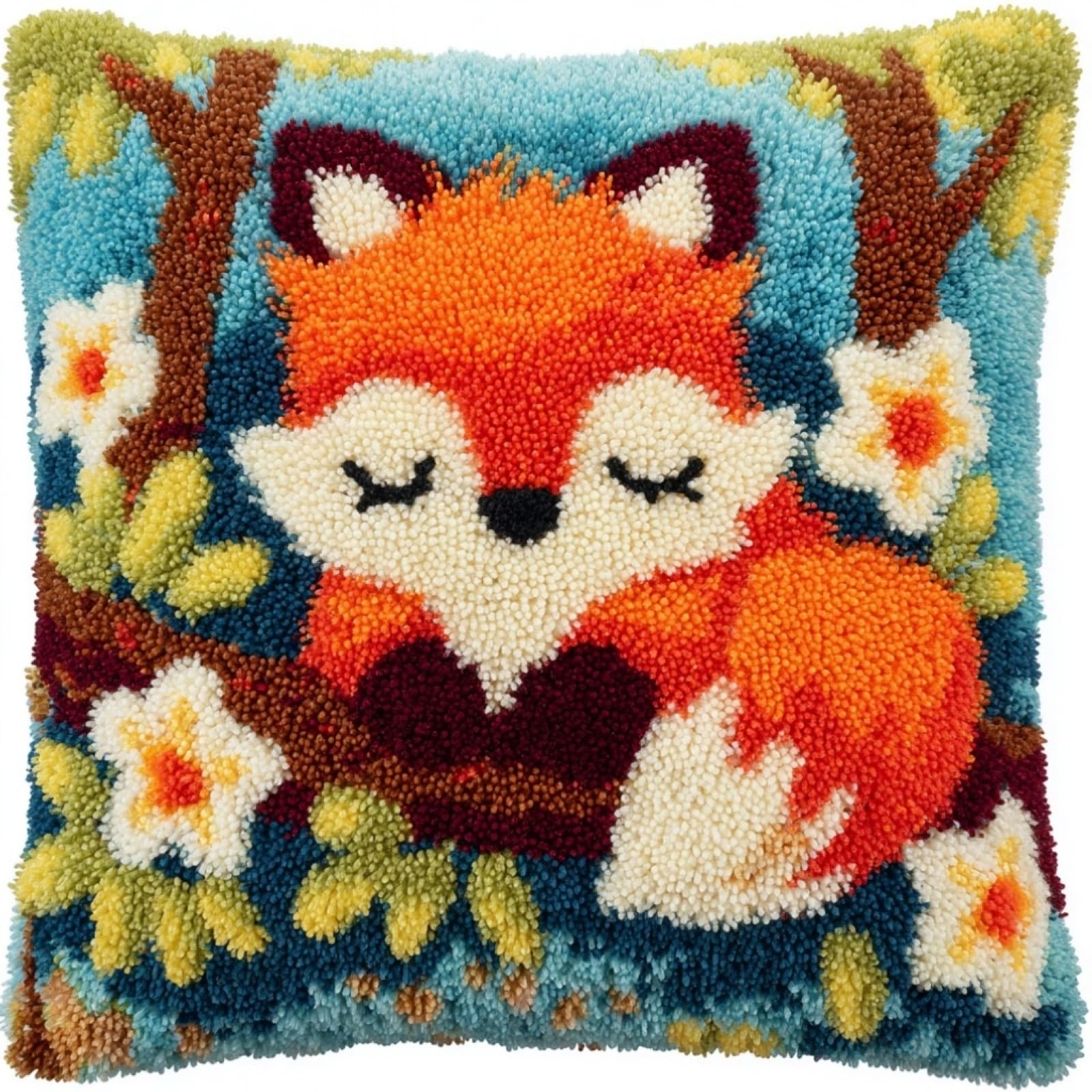 AxiangziK Latch Hook Kits for Adults,Flowers and Foxes