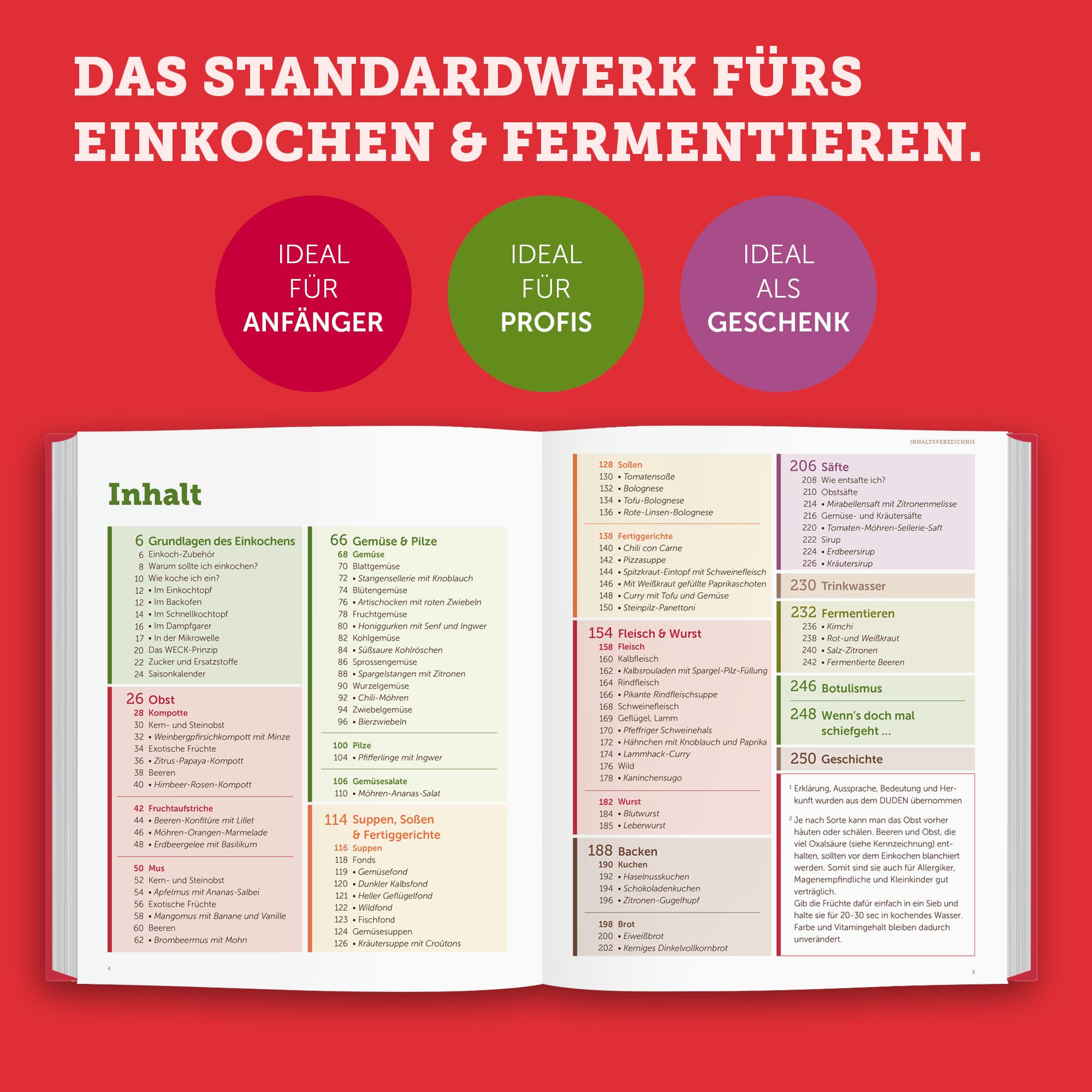 Weck Das original Einkochbuch: Grundlagen, Rezeptideen, Tipps & Tricks zum Einwecken & Fermentieren