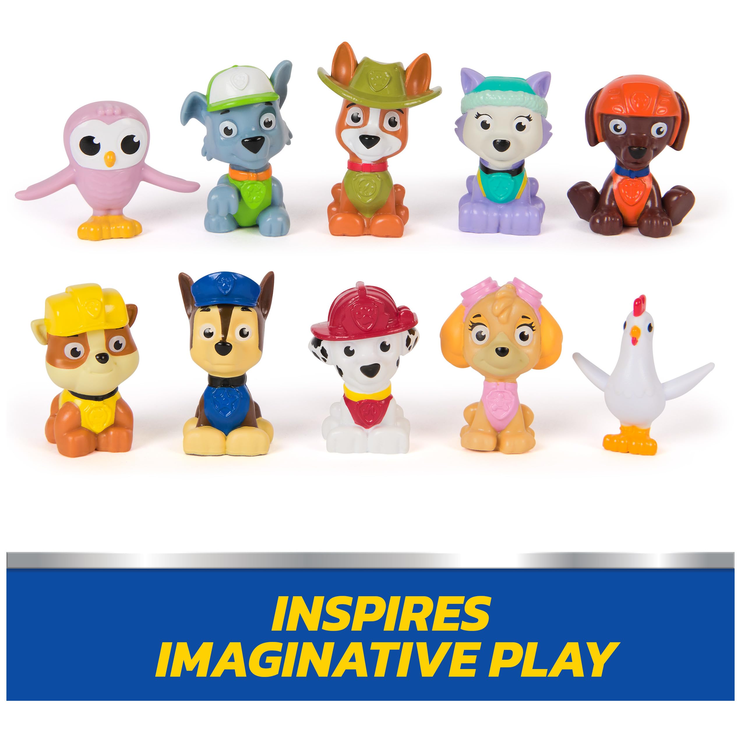 Paw Patrol Rewards Box, 8 Mini Figures, 2 Animal Figures, 4 Sticker Sheets & 1 Pup Squad Racer, Kids Toys for Boys & Girls Ages 3 and Up