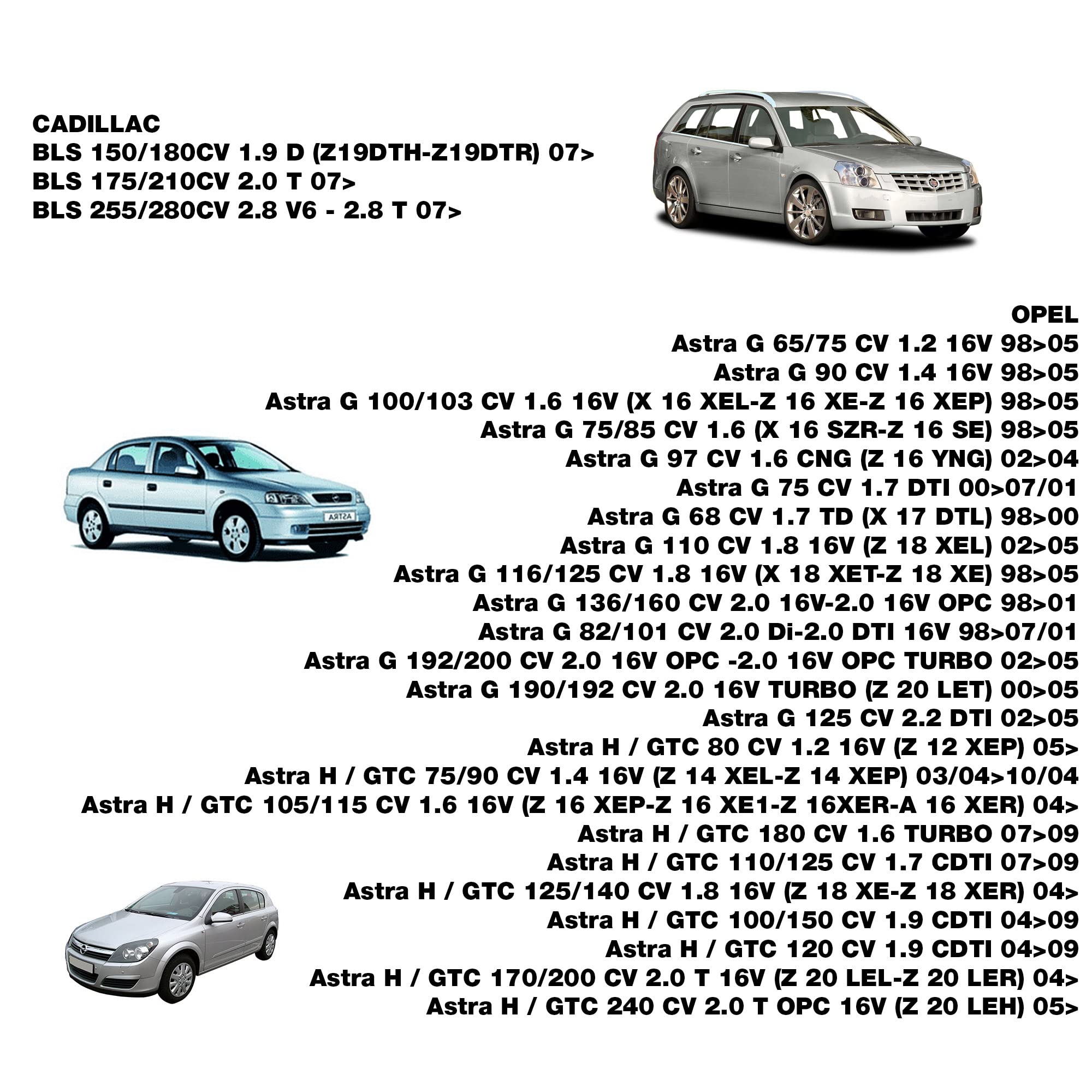 Simoni Racing Filtro de Aire de Reemplazo compatible con Opel Astra G, Astra H, Speedster, Zafira A/B 1999-2012