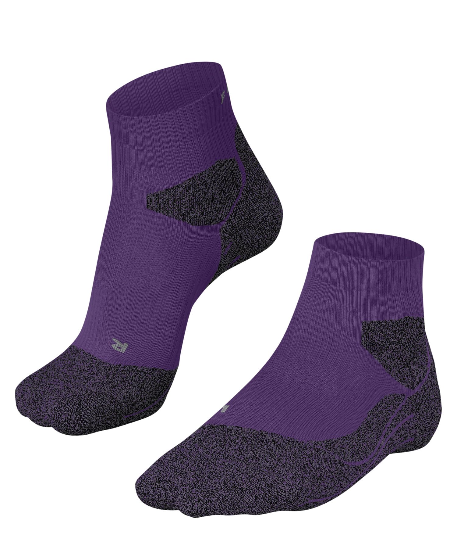 FALKE Women's RU Trail W So Functional Yarn Anti-Blister 1 Pair Running Socks, Purple Plum 8028, 5.5-6.5