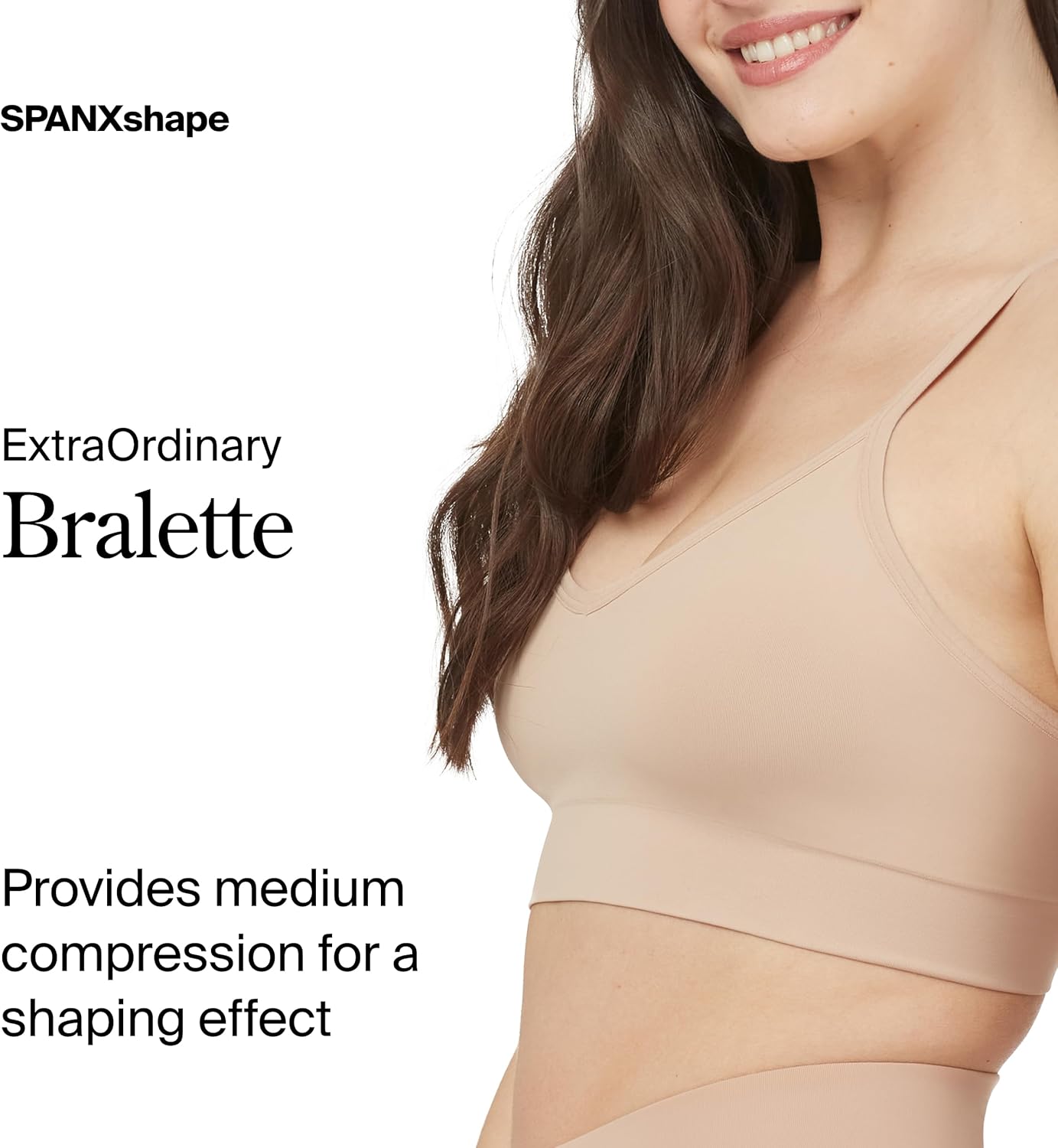 SPANX SPANXsmooth EcoCare Seamless Shaping Longline Bralette - Comfortable Everyday Bralette - Women's Bra with No Underwire - Image 2