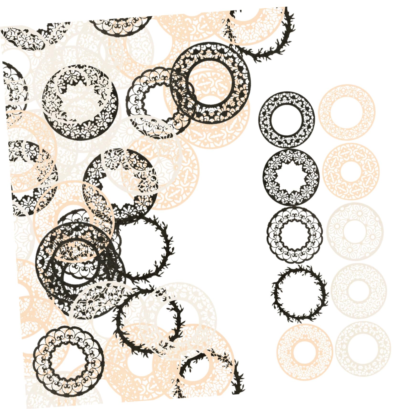 OSALADI 5 Set Decorativa Per Scrapbook Materiali Per Decorazione Fai Da Te Per Regali 40 Fogli*5