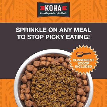 KOHA Raw Life Freeze-Dried Raw Topper Chicken, for Dogs and Cats, High Protein Meal Topper for Picky Eaters with Probiotics, 8oz Bag