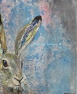 Hare Print Forgotten Hare Artist Wall Art Rustic Morena Artina