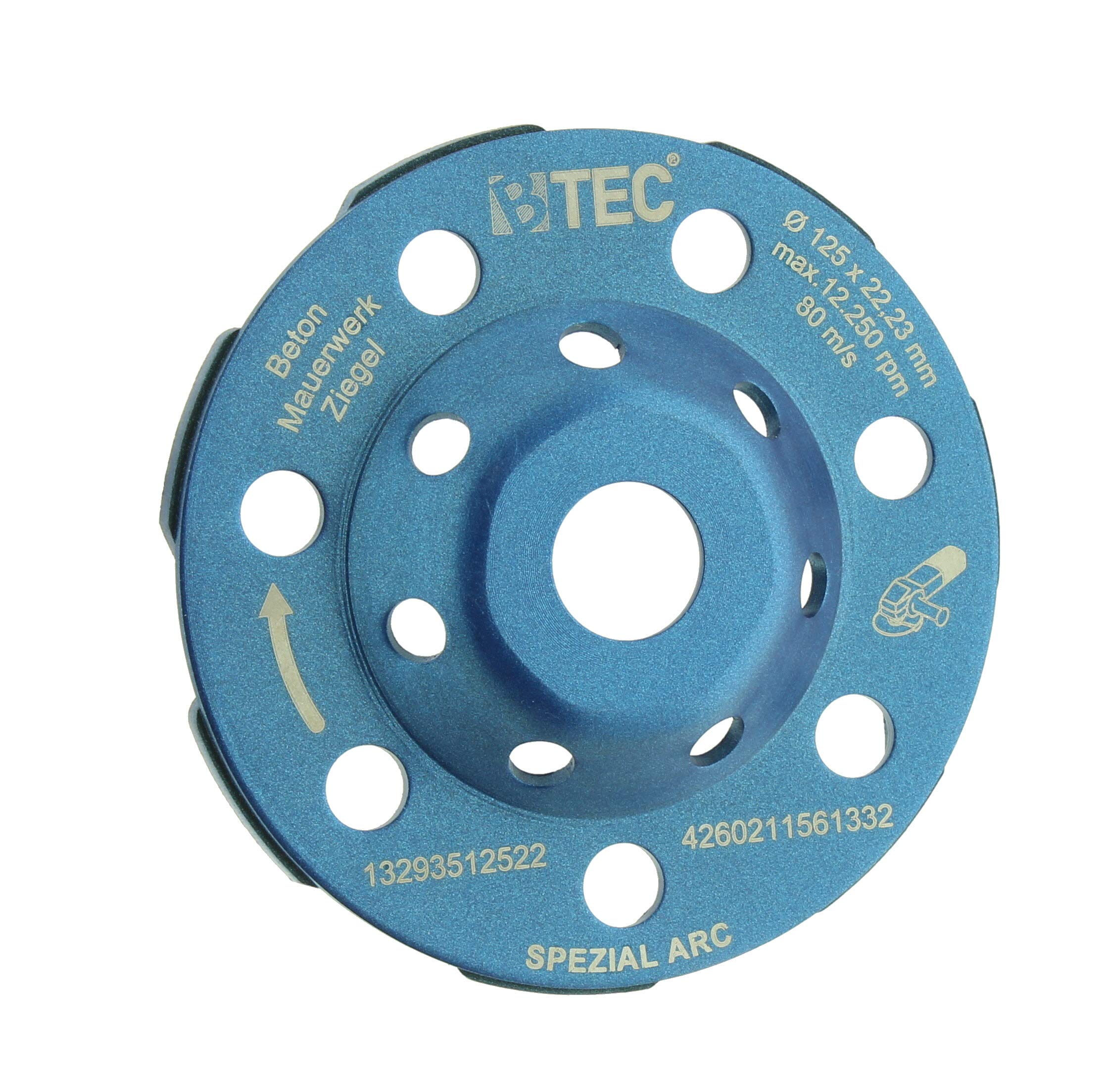 Diamant Schleiftopf Schleifteller ø 125 mm Beton Uni Universal