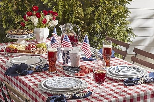 Miniatura 3 de Lenox 895235 Blue Bay - Platos decorativos surtidos de melamina, juego de 4, material ligero de melamina