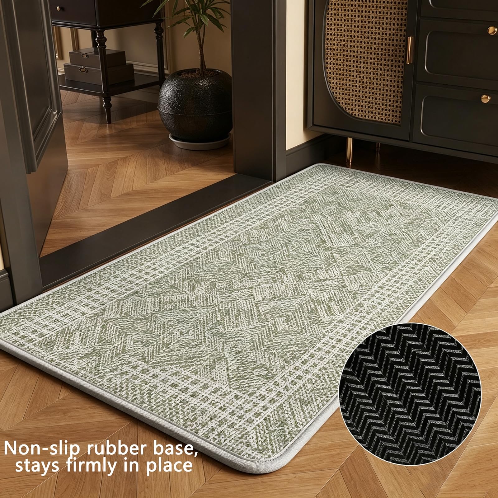 Genérico Felpudo Simple Poliéster,Alfombra Antideslizante Sin Lavado para La Entrada,F,100x100cm(39x39inch) | Personalizable, cortable a medida