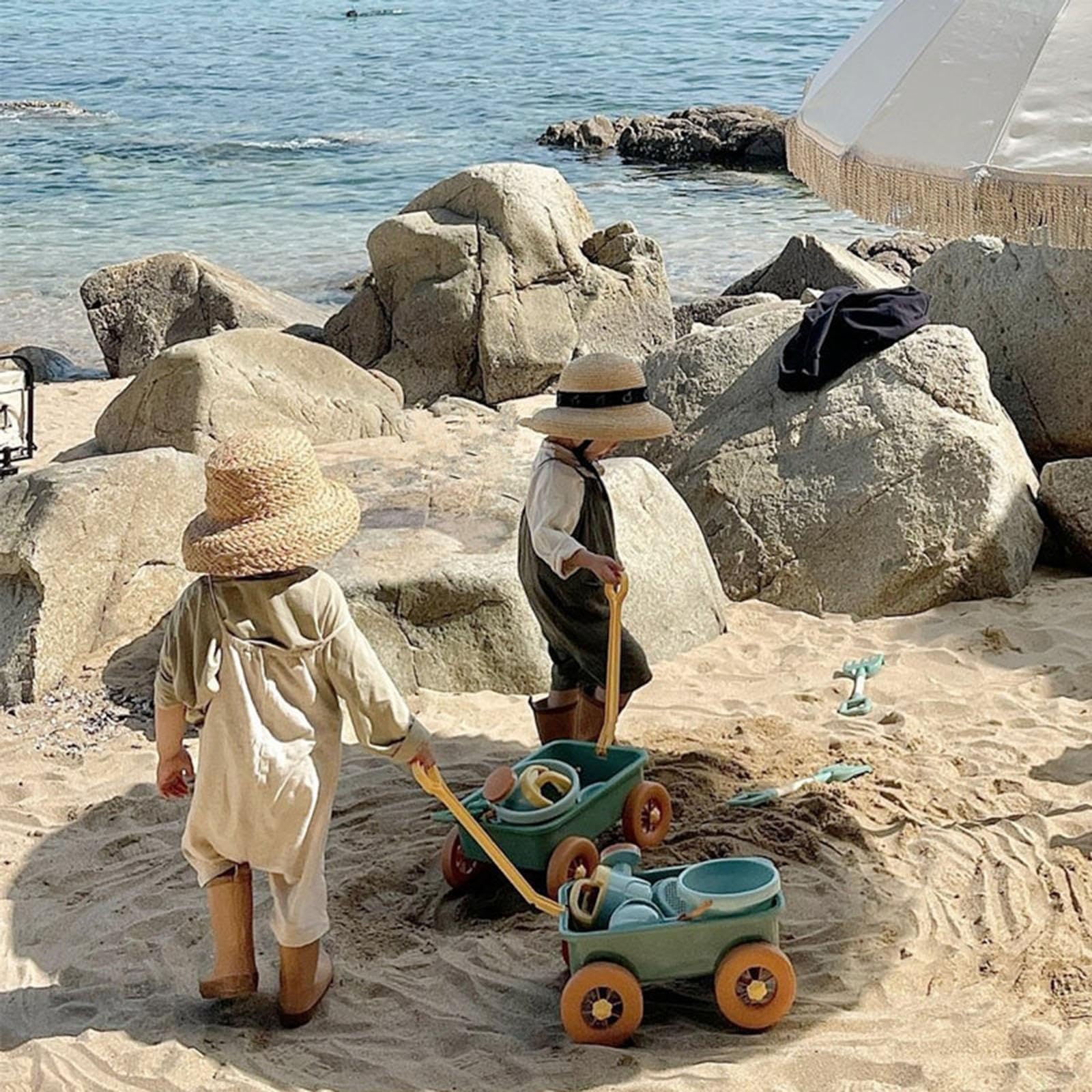 Juguete de Playa para niños, fácil de Arrastrar, con Divertidas Herramientas para Disfrutar de emocionantes días en la Arena, fomentando el