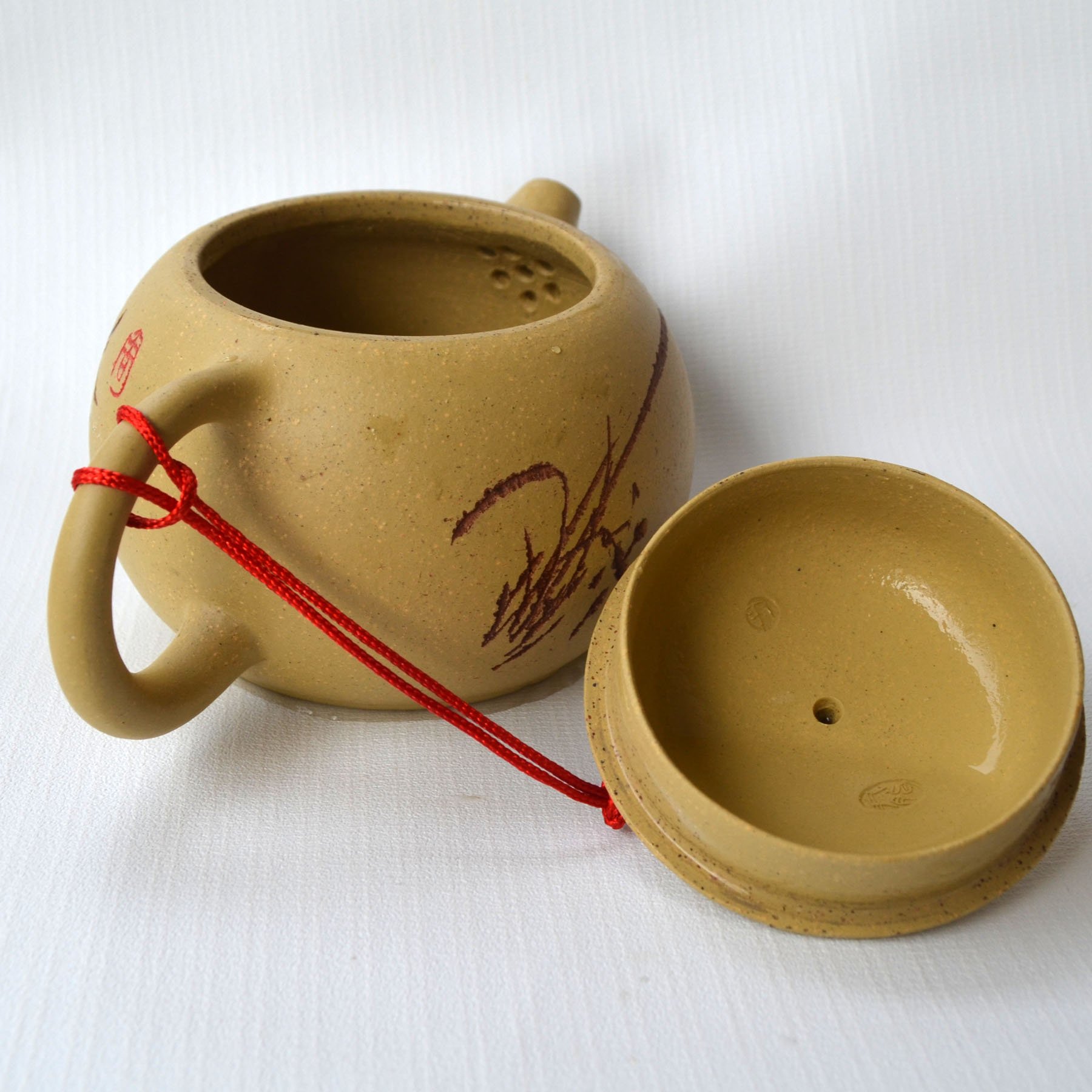 Tetera 9.5oz/280 ml amarillo chino Yixing Zisha teteras xshi huanduan barro