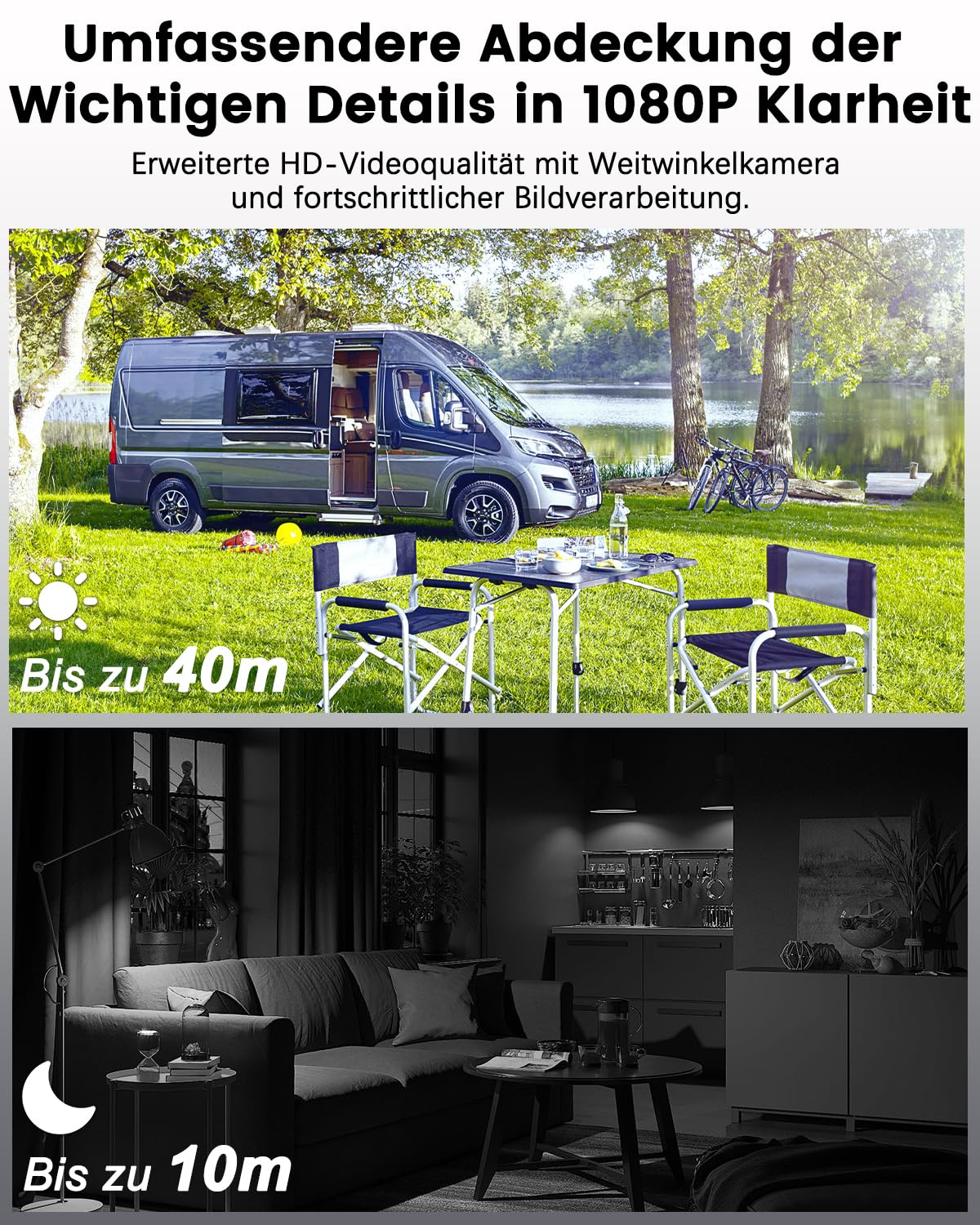 UCOCARE 4G LTE Überwachungskamera mit SIM Karte, Kamera ohne WLAN Kabellos | Überwachungskamera ohne WLAN mit Akku 5200mAh, Tragbar HD Mini Kamera, 160° Blickwinkel, HD Nachtsicht, AI Bewegungserkennung