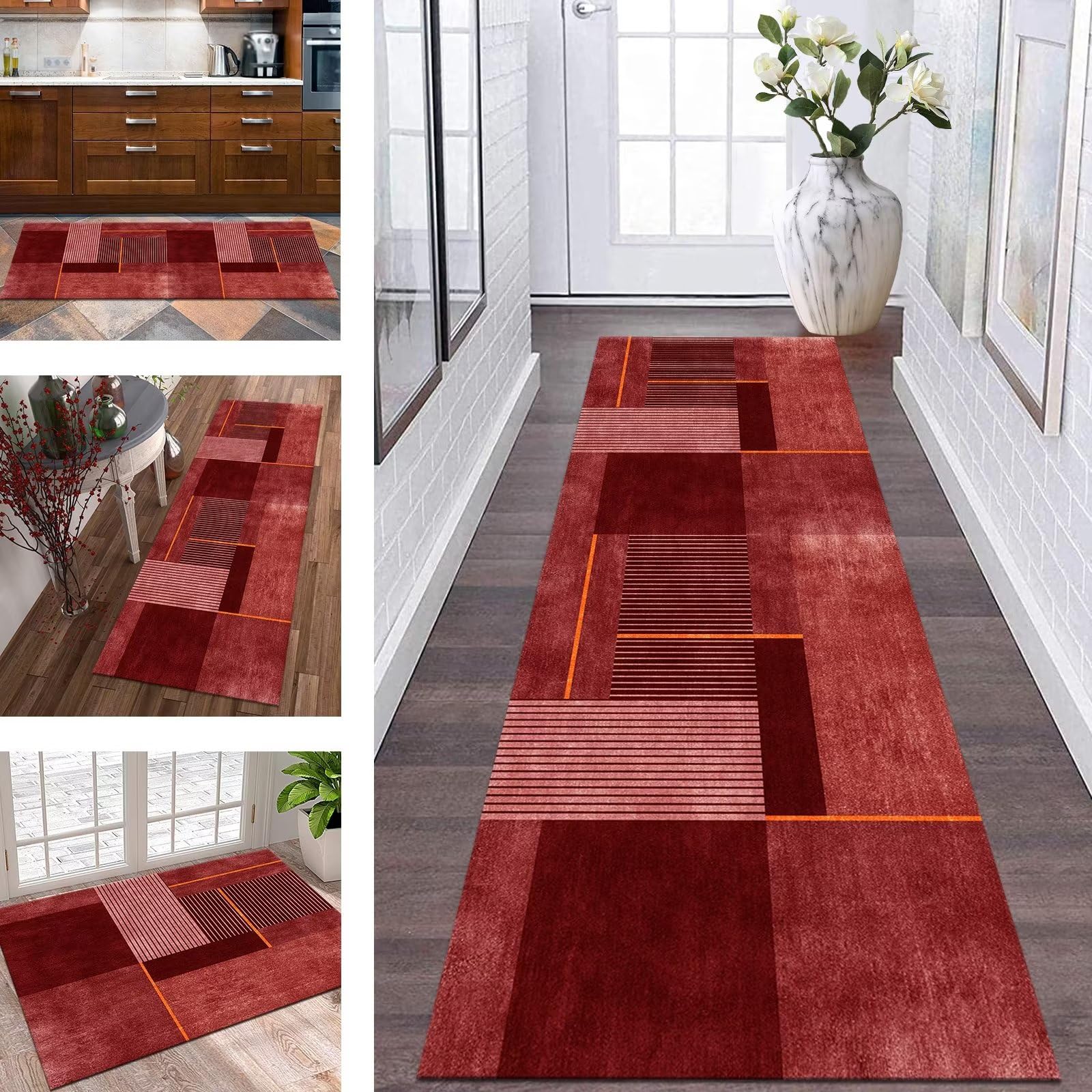 Tapis de couloir pour couloirs et salon tapis de cuisine antidérapant 120x450cm