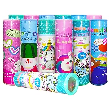 12 Pcs Return Gifts for Kids Birthday - Kaleidoscope for Kids - Best Birthday Return Gifts for Kids Party, Boys Or Girls/ Magic Set for Kids Birthday Return Gifts for Children in Bulk/ Party Favors