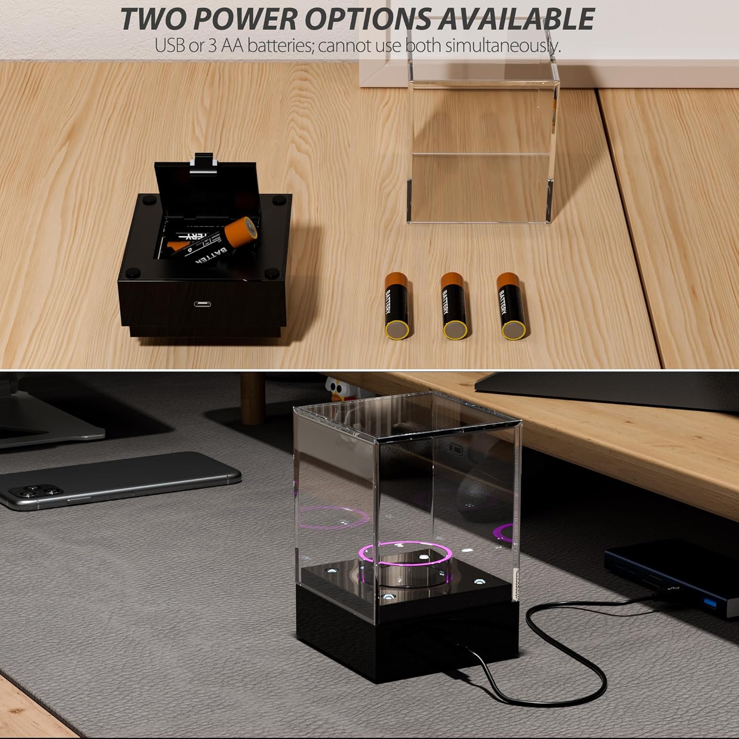 Baseball Display Case with Led Light,Acrylic Baseball Case Display for Balls,Clear Baseball Holder, Light Up Baseball Case, Best Gifts for Memorabilia Baseball - Image 7