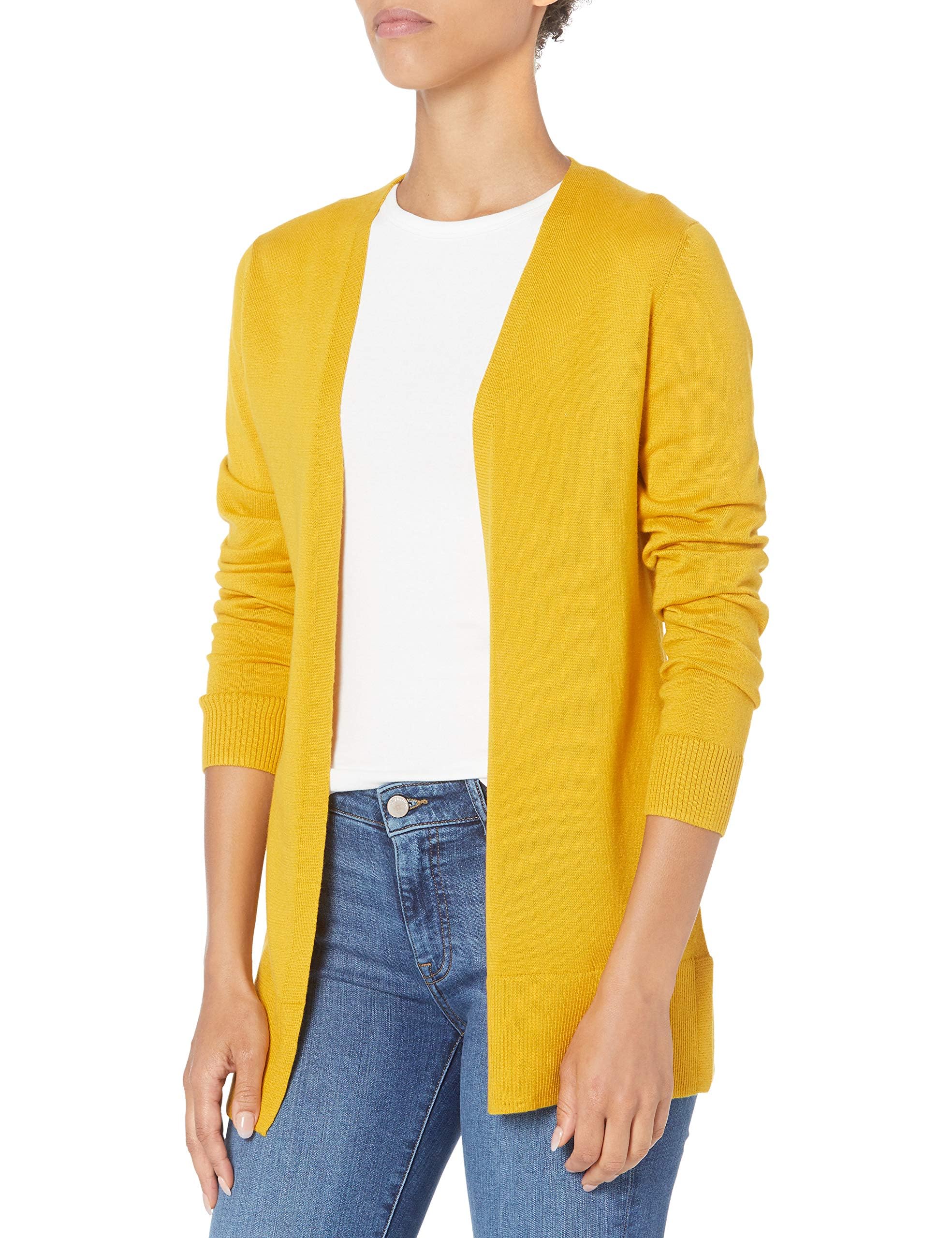 Amazon Essentials Damen Leichte Strickjacke ohne Knöpfe (in Übergröße erhältlich)