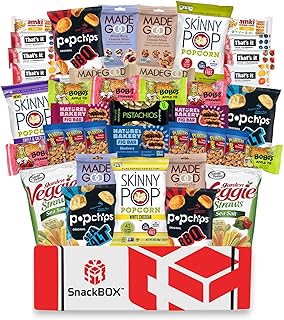 Vegan Snack Box Assortment Care Pacakge Variety Pack (40 Count) | Fathers Day, Holiday, Teachers, Back to School, Date Night, College, Gift Baskets, Student, Birthday, Chips, Office, Military, Gift Ideas