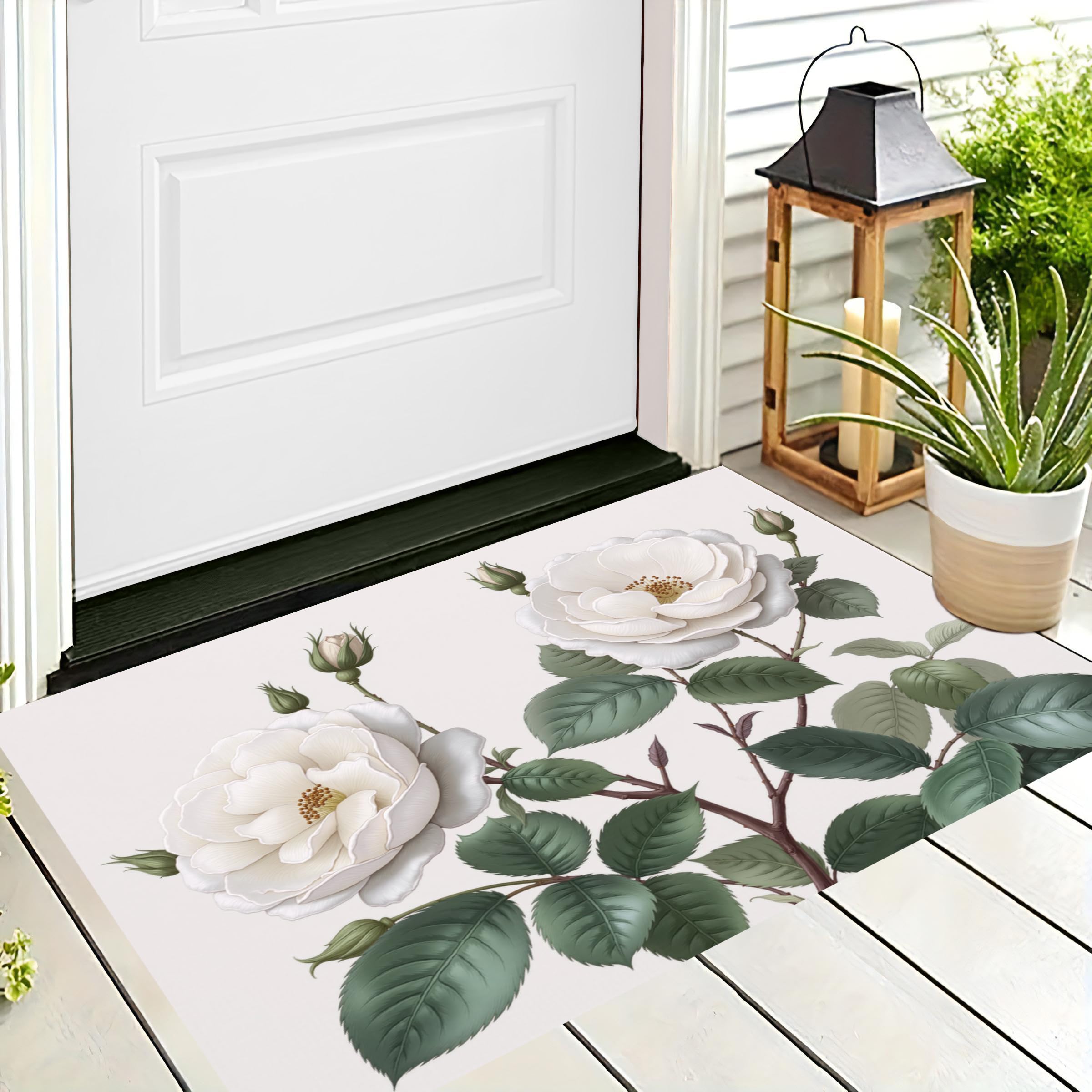 Tapis de sol intérieur extérieur roses décoratives pour sublimer l'entrée et la cuisine