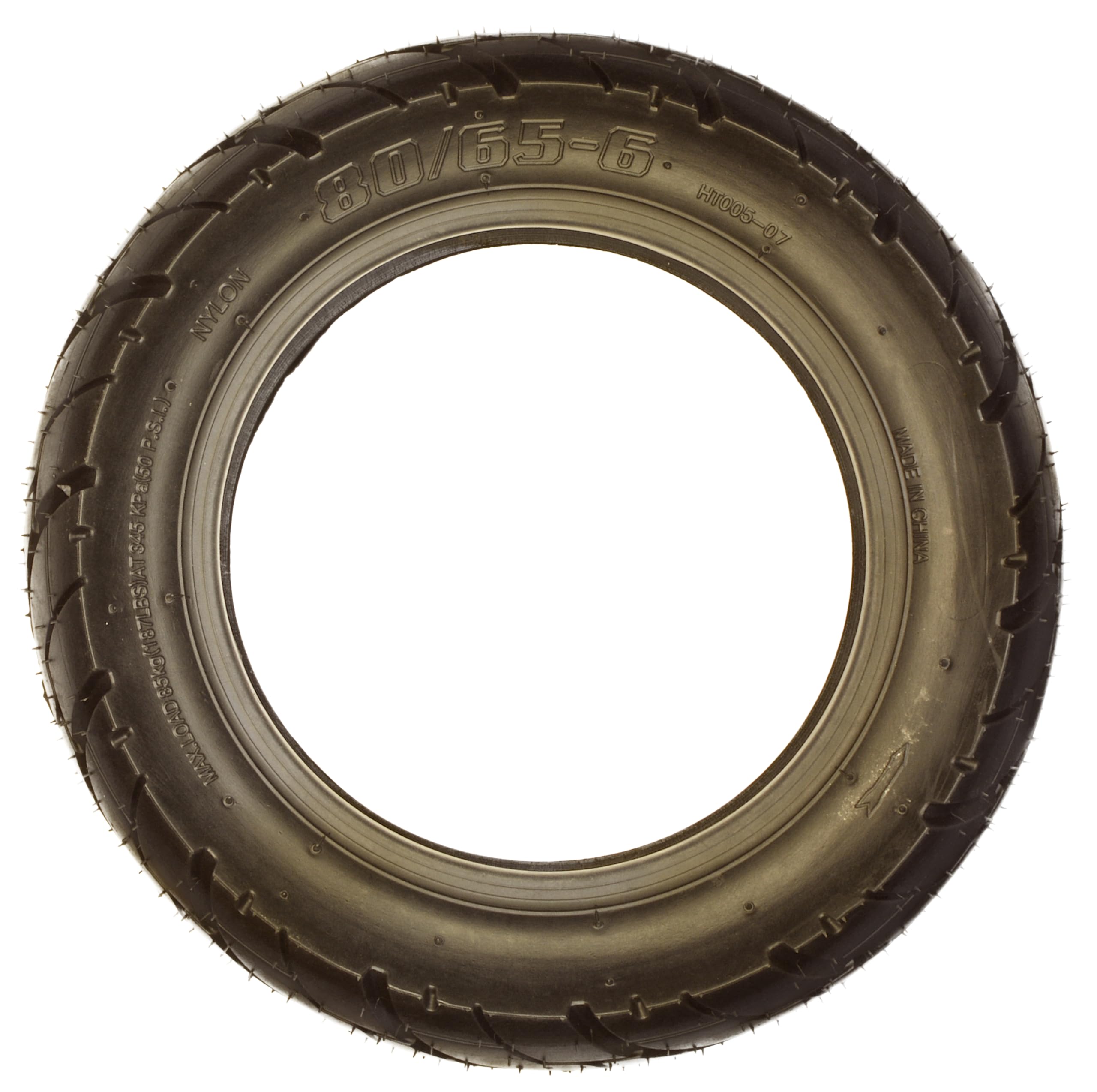 Pneu tubeless 80/65-6, 10x3-6, 255x80-6, pour trottinette électrique, Compatible avec SmartGyro, Dualtron, Kugoo, Kukirin, Clé à levier incluse