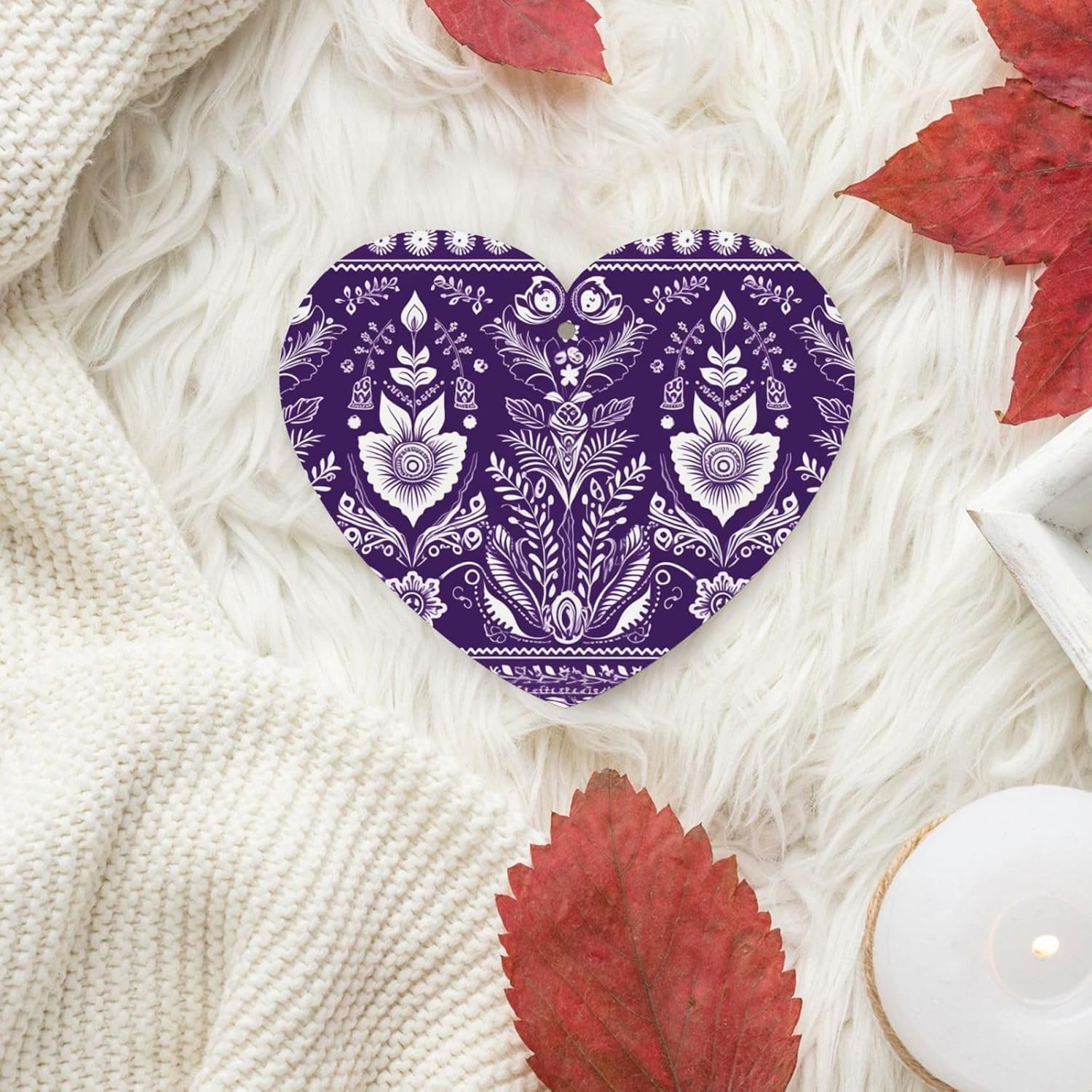 Car Air Freshener 24 PCS Repeating Pattern Hanging Car Air Fresheners Auto Interior Decor Card Freshener Strong Scented Card Lavender Cars Scents for Office Bedroom Close Drawer Heart Shape