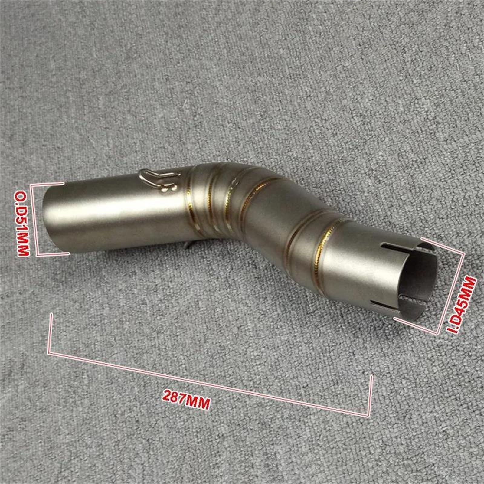 Tubo di Scarico Tubo di Collegamento del Tubo Centrale di Scarico Moto Adatto per S&uzuki GSXR1000 GSX R1000 GSXR 1000 2005 2006