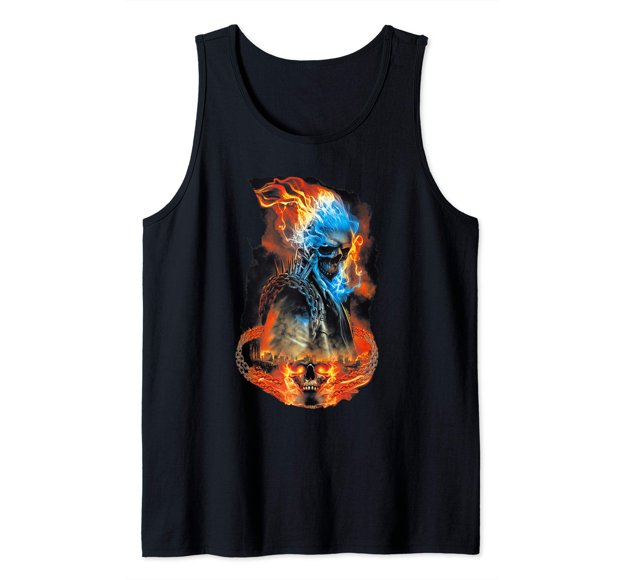 Sponsored Ad – Marvel Ghost Rider City In Hellfire Portrait Tank Top