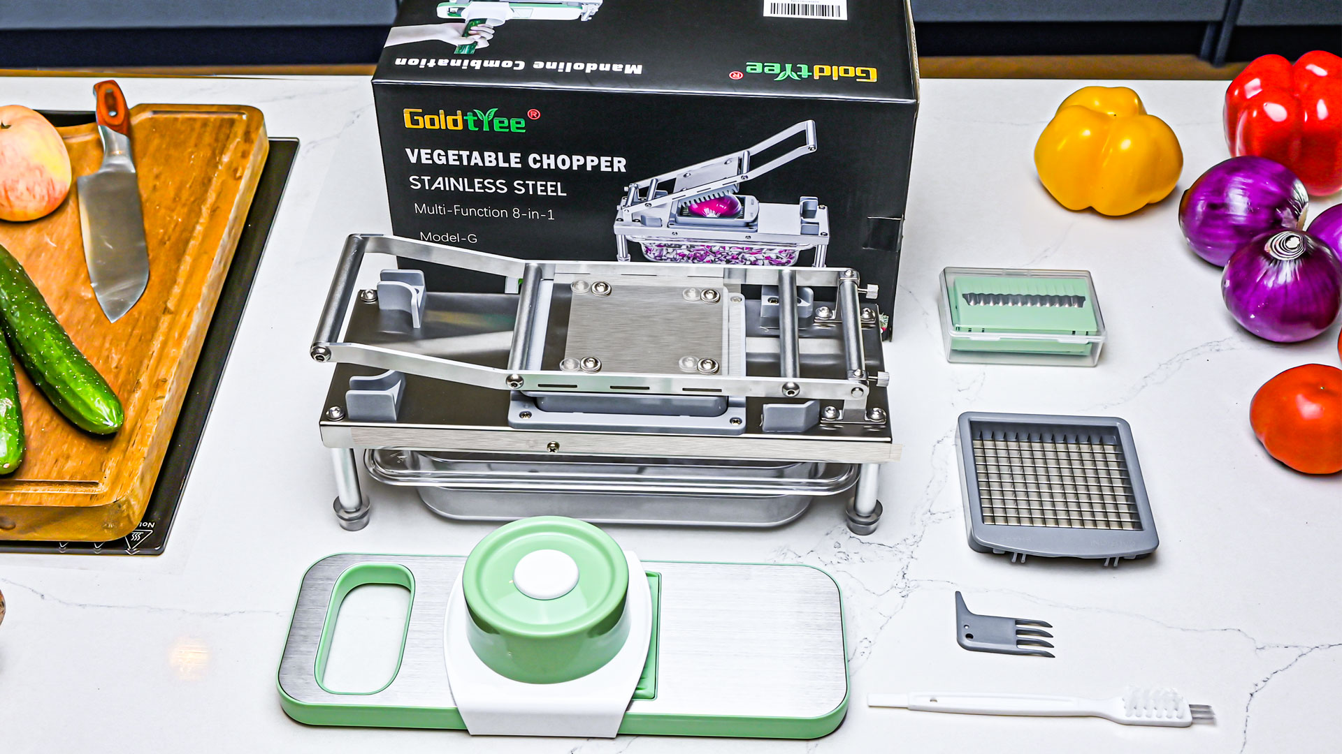 Amazon.com: Vegetable Chopper, Veggie Chopper With 8 Blades, Onion