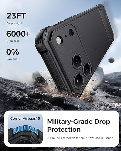 Miniatura 8 de Funda para iPhone 17 Pro con soporte y botón de control de cámara, compatible con MagSafe, protección completa de la cámara, resistente a prueba de