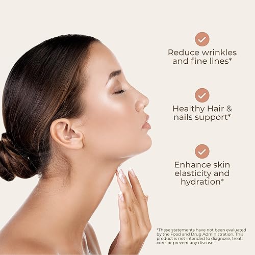 Miniatura 6 de Cápsulas radiantes de colágeno en polvo y fitoceramidas para la piel, restauran la humedad de la piel, apoyan el colágeno, con biotina y vitaminas