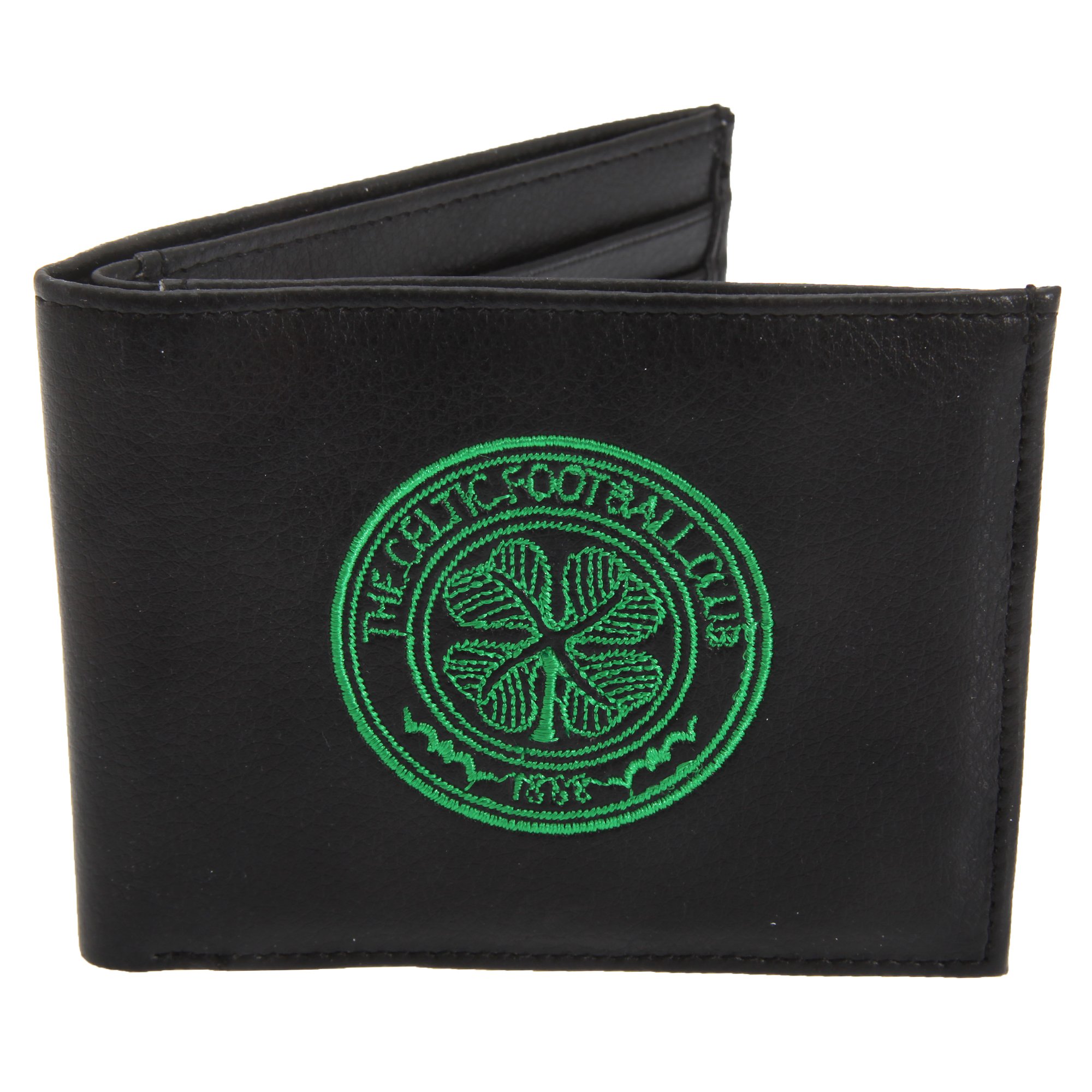 Celtic F.C. Embroidered Wallet, Black, One Size