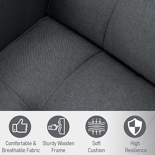 Miniatura 15 de AVAWING 74" Faux Leather Futon Sofa Bed with Adjustable Backrest 3 in 1 Convertible Futon Couch with 2 Square Pillows & Side Pockets Modern Loveseat