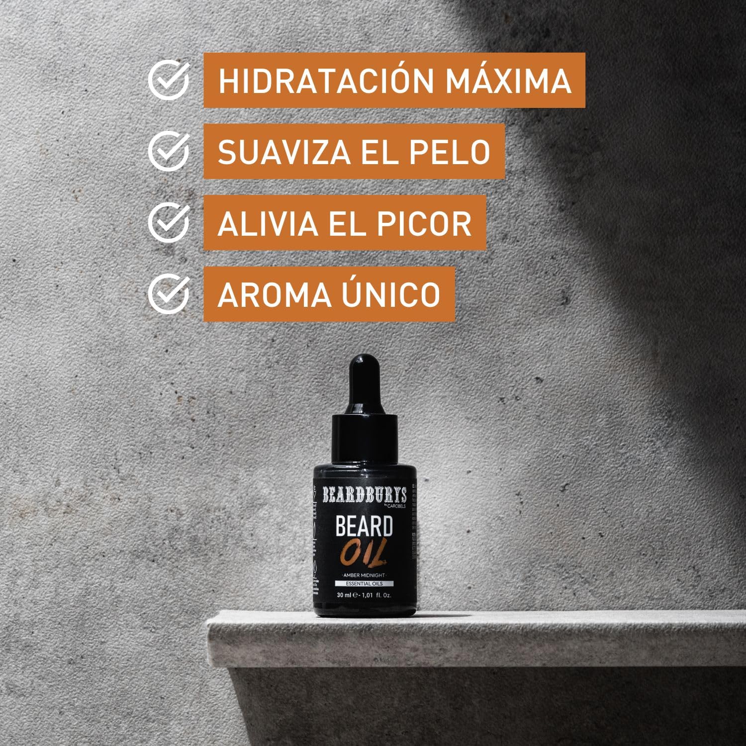 Beardburys Kit Cuidado Barba Hombre Profesional | Champú para Barba + Aceite para Barba + Neceser, Aroma Masculino Seductor, Vegano - Regalos Originales para Hombre