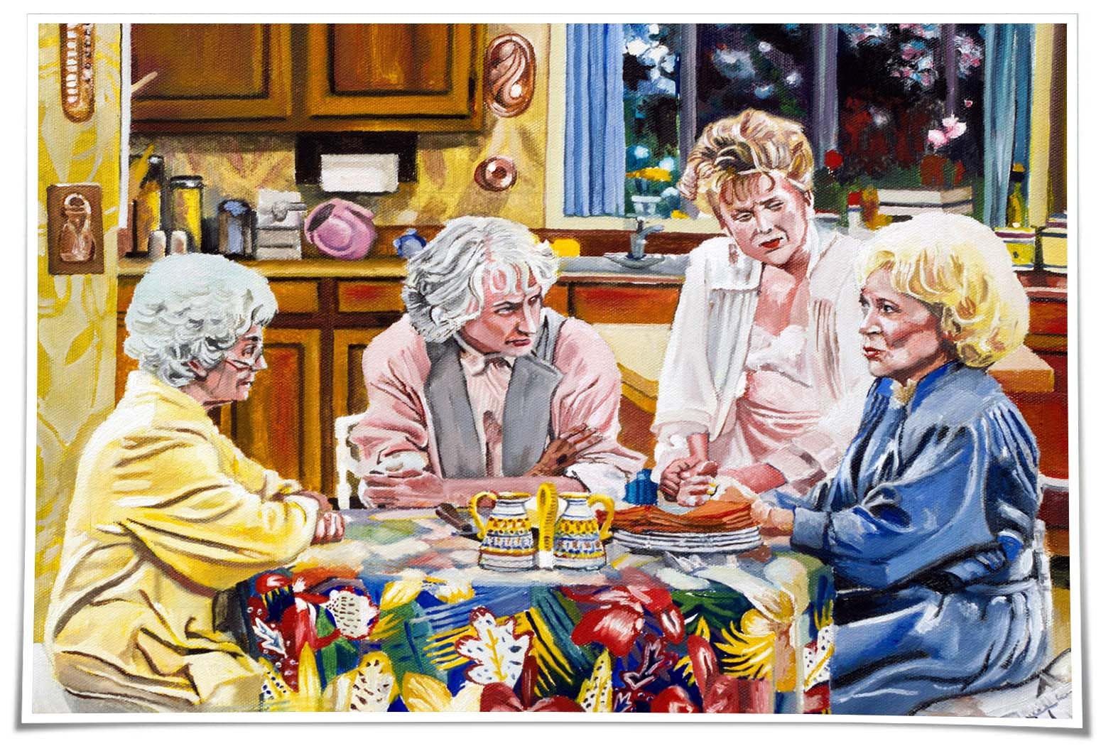 Preeklen Girls Tin Sign 095 Golden Comedy Poster Landscape Giclee Fine Art Pictures For Living Room Tin Sign Artwork For Wall Bathroom Horizontal Wall Decor 12X16 Inch