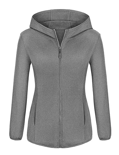 Viracy Womens Full Zip Up Hoodies Lightweight Fleece Jackets Long