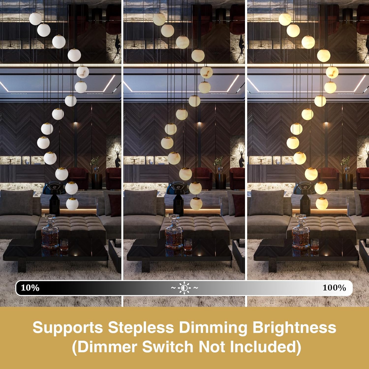 Gold Alabaster Chandelier,14-Lights Staircase Chandelier for Living Room, Modern Marble Pendant Light for Hight Ceiling Foyer Entry