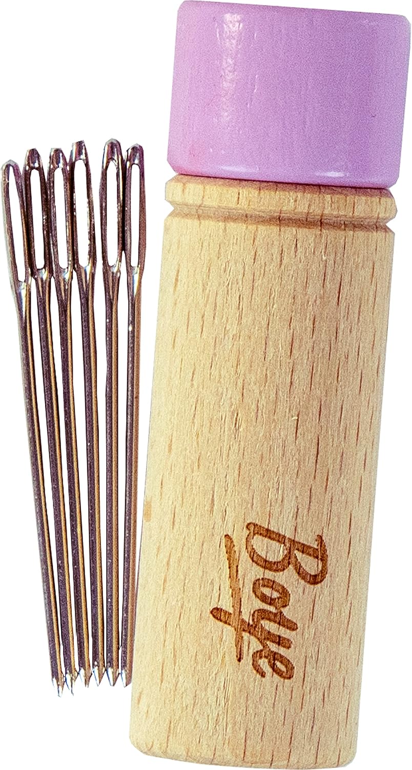 Boye Wood Container with Purple Lid Crochet Accessory, Size 18, Multicolor 7 (42-40039)