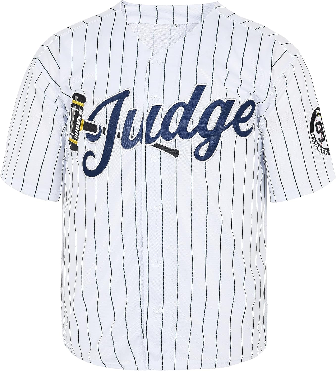 Youth's Hammer of Judge 99 Stripes Retro Kid Baseball Jersey Stitched 90s Clothing Shirt for Party - Image 2