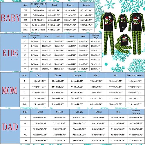 Miniatura 3 de Ogiraw Pijamas de Navidad familiares a juego, conjuntos familiares a juego, pijamas de Navidad de satén, ropa de dormir para la familia