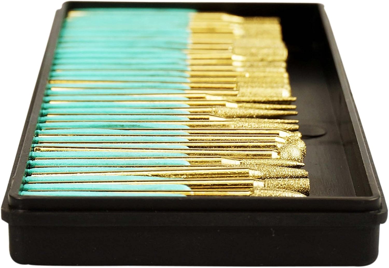SE 30-Piece Set of Titanium-Coated Diamond Burrs, Grits 120-150 - 82331TF