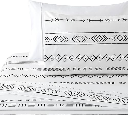 Miniatura 2 de Marina Decoration Juego de sábanas de 6 piezas ultra suave y sedosa con bolsillo profundo y rico estampado de rayón derivado del bambú para todas