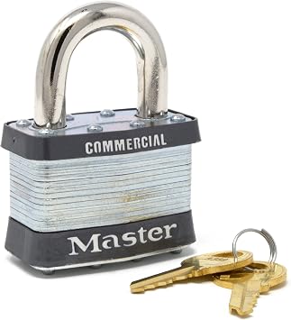 Master Lock 5KA A389 2 Wide Laminated Steel Pin Tumbler Padlock, Keyed Alike