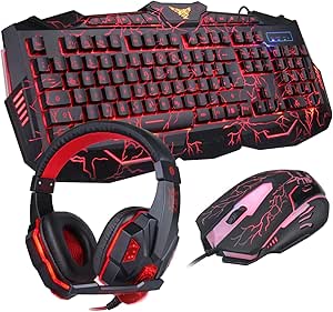 Four Season - MFTEK Gaming Keyboard and Mouse Combo LED Backlit USB ...